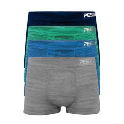 Mexman bambusové boxerky M-027 - 4bal L vícebarevná