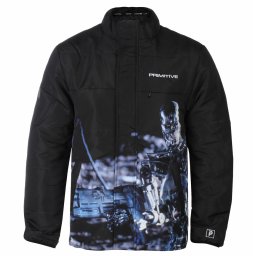 bunda pánská PRIMITIVE x Terminator - Judgement Puffer - black - pa421174-blk