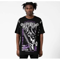 tričko pánské KILLSTAR - Dream Longline - Black - KSRA004627