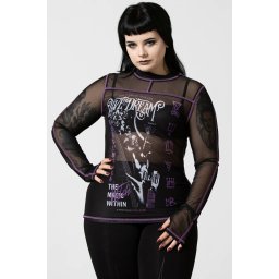 tričko dámské s dlouhým rukávem (dres) KILLSTAR - Dream Mesh - Black - KSRA004625