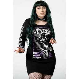 šaty dámské KILLSTAR - Dream Slash - Black - KSRA004628
