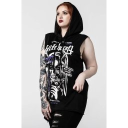vesta (tílko) unisex KILLSTAR - Local Coven Cut-Up - Black - KSRA004608