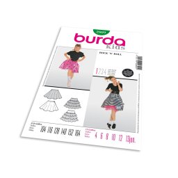 Střih Burda 2809 - Taneční sukně, RocknRoll