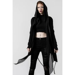 mikina dámská (cardigan) KILLSTAR - Ruination - Black - KSRA004147