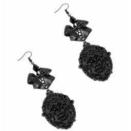 náušnice KILLSTAR - Damsel - Black - KSRA004506
