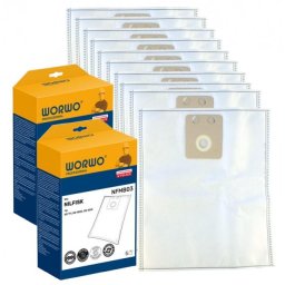 Sáčky WORWO NFMB03 Professional pro Nilfisk Business, Saltix 10, VP100, VP300 a další 10ks