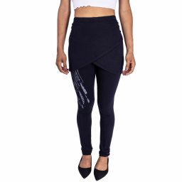 kalhoty dámské (legíny) INNOCENT LIFESTYLE - FEATHER DREAM - BLACK - POI1094