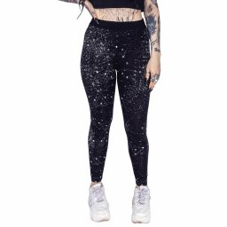 kalhoty dámské (legíny) CHEMICAL BLACK - MOON PHASE - BLACK/WHITE - POI1107