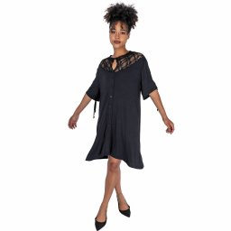 šaty dámské INNOCENT LIFESTYLE - JONI - BLACK - POI1101