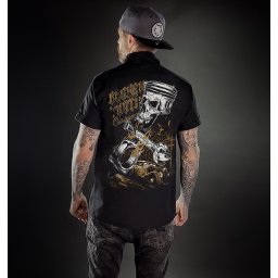 košile pánská HYRAW - CHEMISE MOTOR - SS22-M48-CH