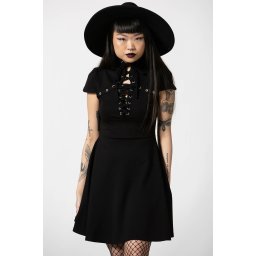 šaty dámské KILLSTAR - Tied Up - Black - KSRA004918