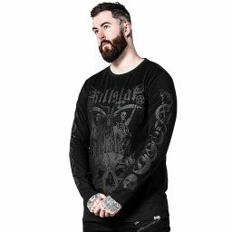 tričko pánské s dlouhým rukávem KILLSTAR - Deimos - Black - KSRA004954