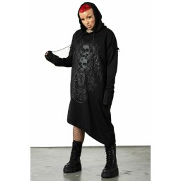 mikina dámská KILLSTAR - Dispare Asymmetrical - Black - KSRA005264