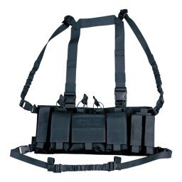 KOMBAT vesta taktická TROJAN CHEST RIG ČERNÁ