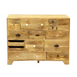 indickynabytek.cz - Komoda Manu 115x90x45 z mangového dřeva