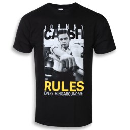 tričko pánské Johnny Cash - Rules Everything - ROCK OFF - BILMAR00153