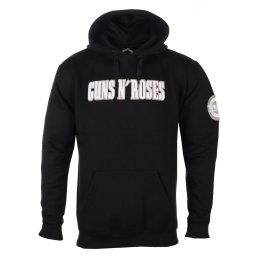 mikina pánská Guns N' Roses - Logo & Bullet Circle - ROCK OFF - GNRAPQHD01MB