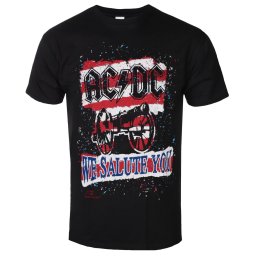 tričko pánské AC/DC - We Salute You Stripe - BL - GDAACDCTS02MB