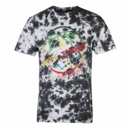 tričko pánské Bob Marley - Neon Sign - WHITE Dip-Dye - ROCK OFF - BMATS31MDD