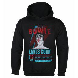 mikina pánská David Bowie - Earls Court '73 - BLACK ECO - ROCK OFF - BOWECOHD01MB