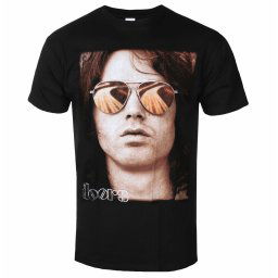 tričko pánské The Doors - Jim Face - BLACK - ROCK OFF - DOTS41MB