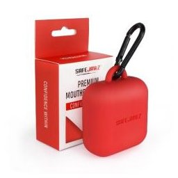 Pouzdro na chránič zubů SafeJawz Silicon Mouthguard Case červená