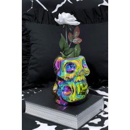 váza (dekorace) KILLSTAR - Rainbow Skulls - Aura - KSRA005443