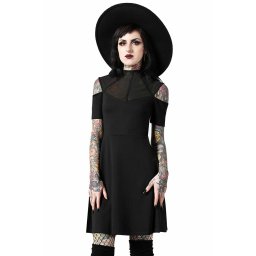 šaty dámské KILLSTAR - Astra Skater - Black - KSRA005043