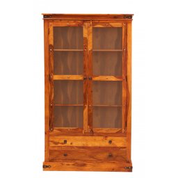 indickynabytek.cz - Vitrína 100x200x45 Jali z indického masivu palisandr / sheesham
