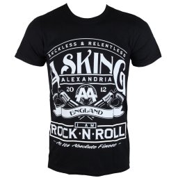 tričko pánské Asking Alexandria - Rock´N´Roll - Black - ROCK OFF - ASKTS05MB