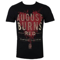 tričko pánské August Burns Red - Heart Filled - Blk - ROCK OFF - ARBTS02MB