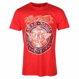 tričko pánské Aerosmith - Aero Force - RED - ROCK OFF - AEROTS07MR