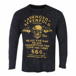 tričko pánské s dlouhým rukávem Avenged Sevenfold - Sieze The Day - BLACK - ROCK OFF - ASLST41MDD