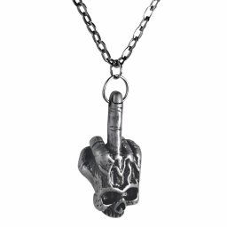 obojek BROKEN DAMAGED SKULL PENDANT - LSF4 83