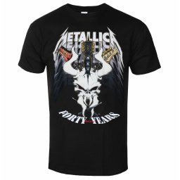 tričko pánské Metallica - 40th Anniversary Forty Years - BLACK - RTMTLTSBFOR