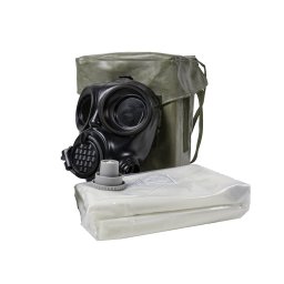 Maska plynová OM-90 + oblek JP-90 v použité brašně vel. 1