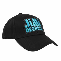 kšiltovka Jimi Hendrix - Blue Stencil Logo - BLACK - ROCK OFF - JHXCAP01BLB