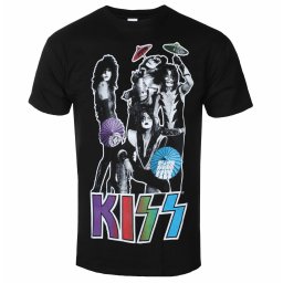 tričko pánské Kiss - Umbrellas - BLACK - ROCK OFF - KISSTS29MB