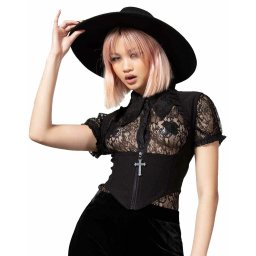 korzet dámsky KILLSTAR - Isobella - Black - KSRA005085