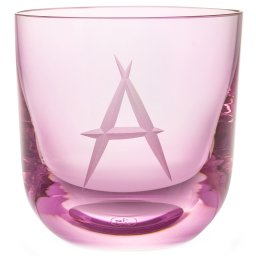 Rückl designové sklenice na vodu ABC Crystal Glass Pink