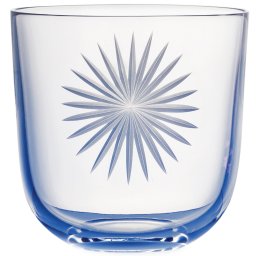 Rückl designové sklenice na vodu Pink Collection Crystal Glass Blue