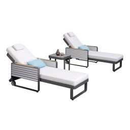 Higold Zahradní sestava HIGOLD - Airport Sunlounger Set Taupe Olefin