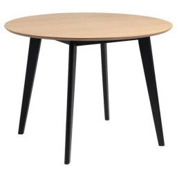 Kulatý jídelní stůl ROXBY 105 cm, dub
