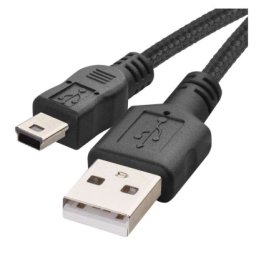 EMOS SM7009BL USB kabel 2.0 A/M - mini B/M 2m černý