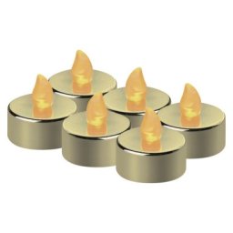 EMOS DCCV13 LED dekorace – 6x čajová svíčka zlatá