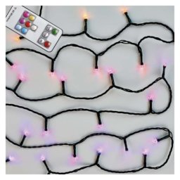 EMOS D4AA03 LED vánoční řetěz, 12 m, RGB