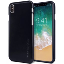 Mercury Goospery i-Jelly Metal iPhone Xs Max - Černá