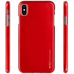 Goospery Mercury i-Jelly Metal iPhone Xs Max - Červená