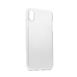 Goospery Mercury i-Jelly Metal iPhone Xs Max - Stříbrná