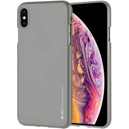 Goospery Mercury i-Jelly Metal iPhone Xs Max - Šedá